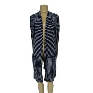 Athleta Medium Women Retreat Wrap Silk Cashmere Blend Long Open Cardigan AC10